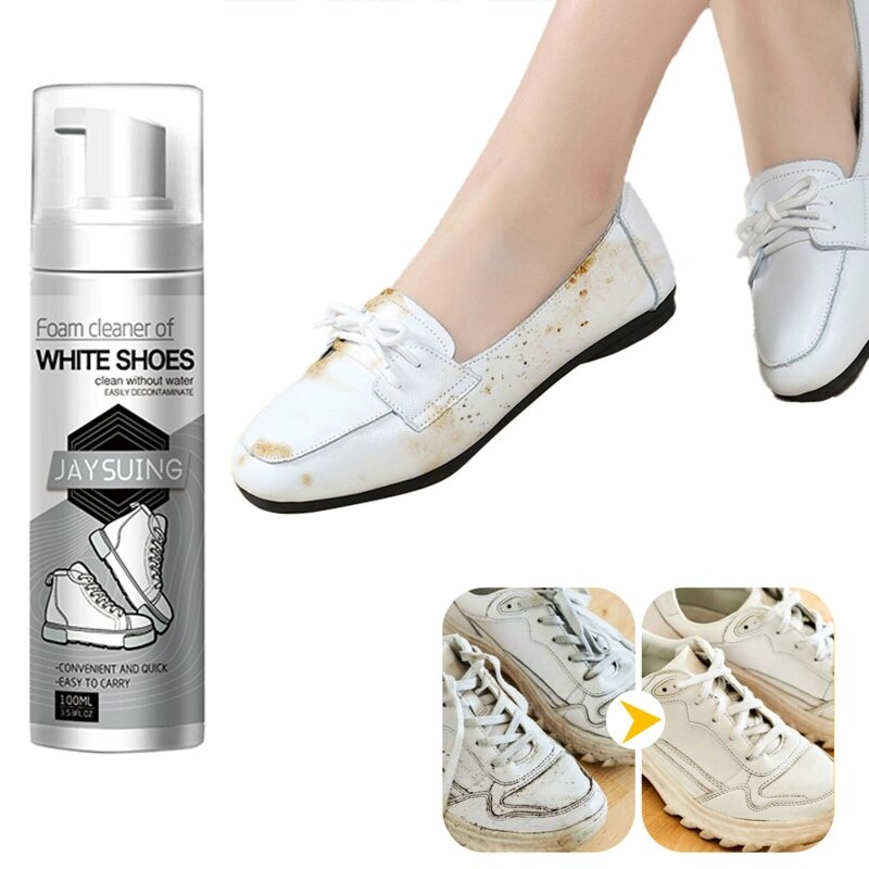 O limpador sapatos espuma D0AD mantém seus tênis limpos, operação simples e remove várias manchas
