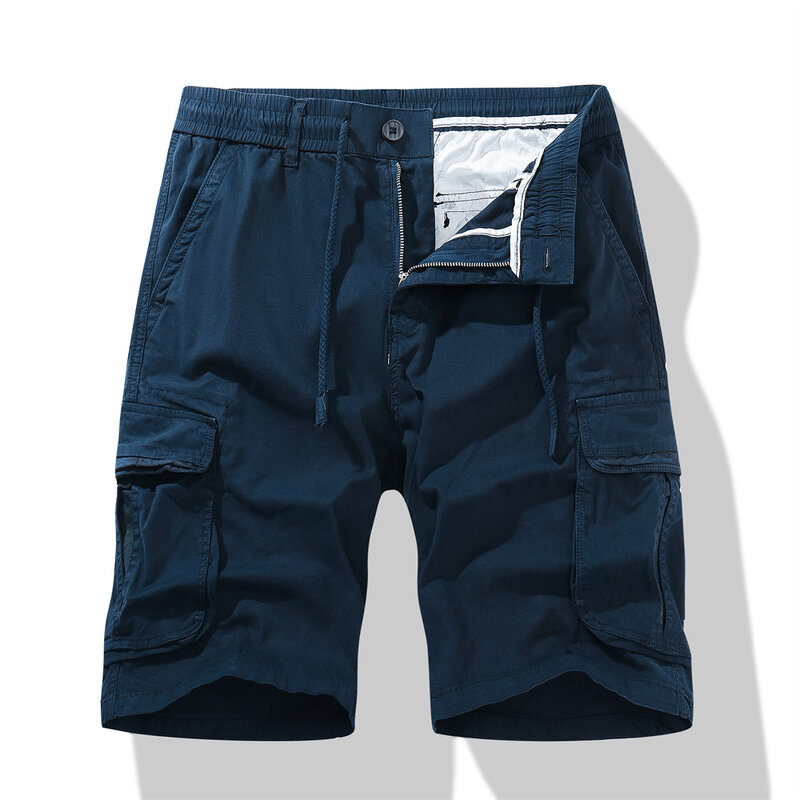 Shorts masculinos de nylon tático de secagem rápida, calções casuais para trabalho leve, calças curtas para pesca ao ar livre, verão