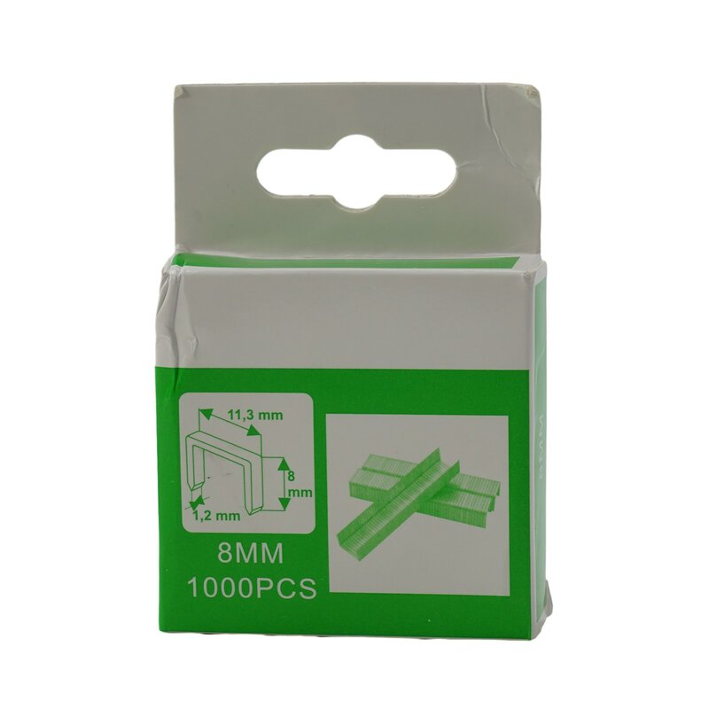 Brand New High Quality Staples Nails 1000Pcs 12mm/8mm/10mm DIY Brad Nails Door Nail Household Packaging Stapler