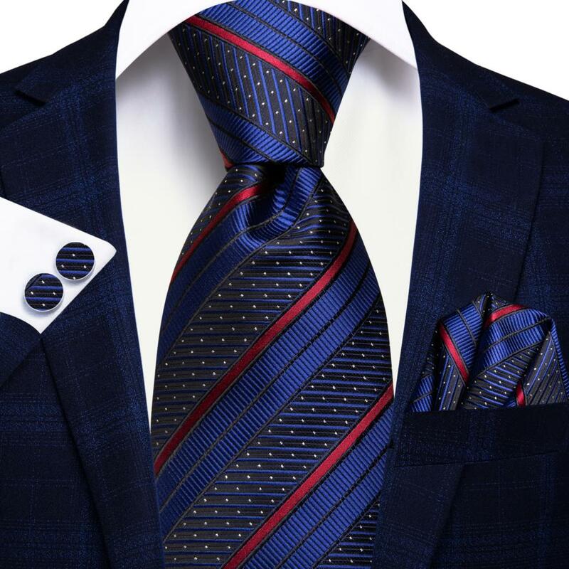 Hi-Tie Designer Elegant Mens Ties Gentlemen Orange Paisley Luxury Brand Ties For Men 2023 New Business Necktie Handky Cufflinks