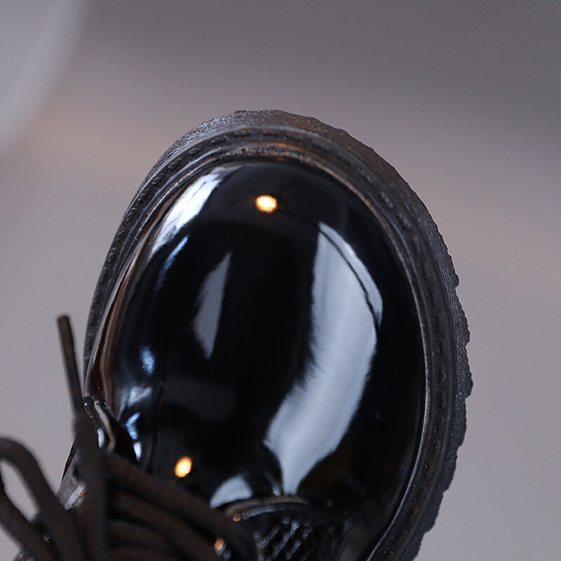 Кожаные туфли для мальчиков для выступлений Новинка весна-осень 2023 британский стиль универсальные черные детские модные черные на шнуровке простые