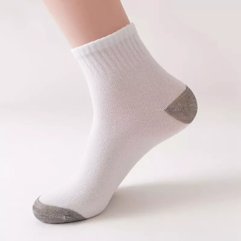 Mid -tube men's  manufacturers wholesale mid -tube men's solid color adult socks sports  electric heating socks