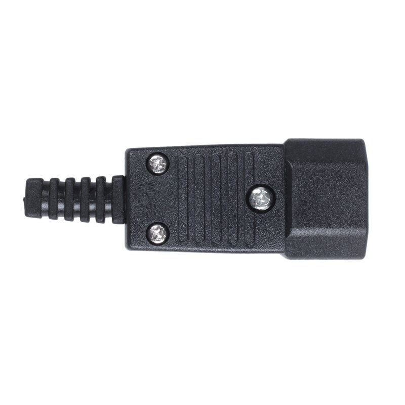 6X Black IEC-320 C14 Male Plug AC Power Inlet Socket Connector 250V 10A