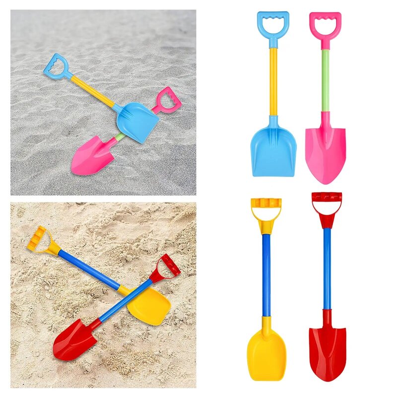 Jouet de bêche de plage pour enfants, jouets de sable pour filles, garçons, dos, outils de plage pour enfants, jouets de neige en plein air, 2 pièces