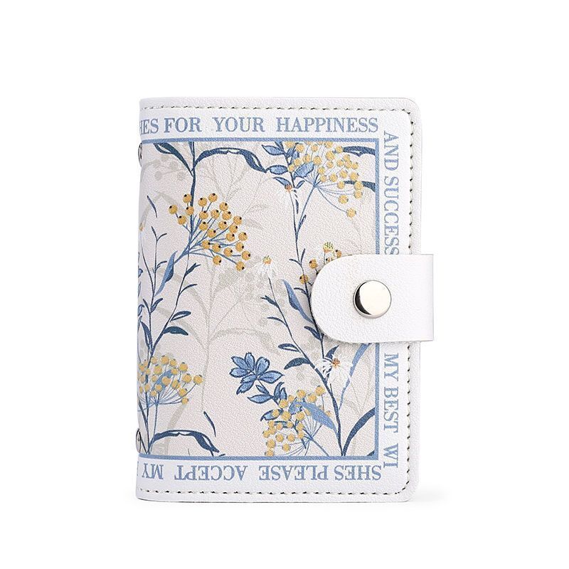 New Floral Card Bag Multiple Cards Slots ID Bank Credit Card Covers for Women Large Capacity Card Holders