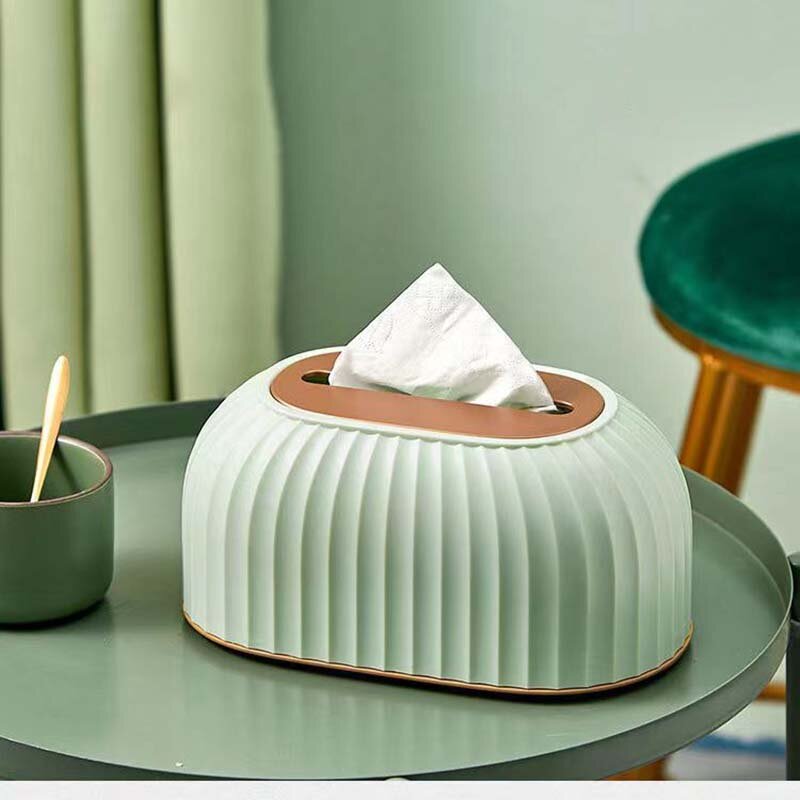 Nordic gestreepte tissue box houder hoge kwaliteit toiletpapier doos tafel servet houder auto tissue papier dispenser huisdecoratie
