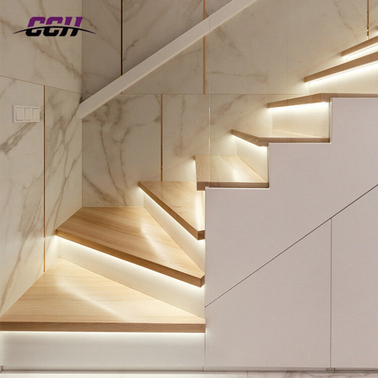 Escada passo luz indução inteligente passo luz corredor incorporado sensor de movimento da escada led lâmpada passo luz