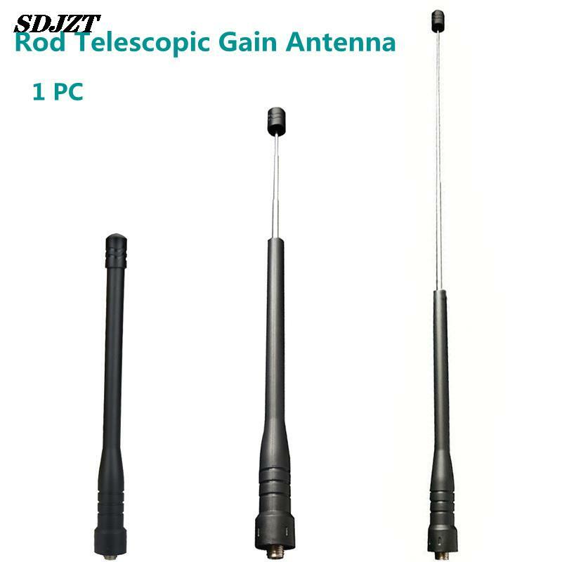 Antena de ganancia telescópica para walkie-talkie Baofeng, banda Dual SMA hembra para Baofeng BF-888S, Baofeng UV-5R, Kenwood, HYT, 2022 varillas