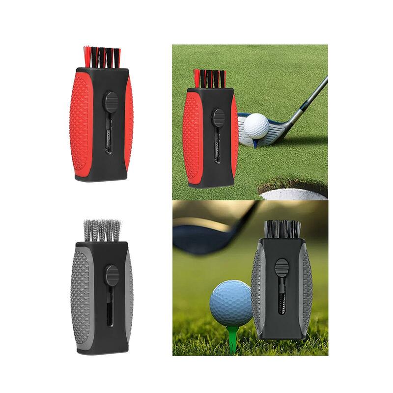 Spazzola per la pulizia della mazza da Golf retrattile accessori per il Golf spazzola per la pulizia della mazza da Golf per scarpe da Golf strumento per la pulizia delle tasche