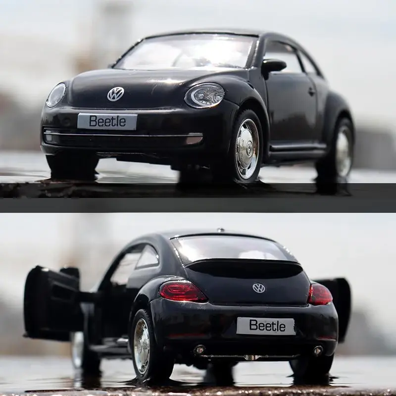 1:36 neue Volkswagen Käfer Limousine Spielzeug auto für Kinder Druckguss Fahrzeug Miniatur modell Pull Back Collection Geschenk Junge