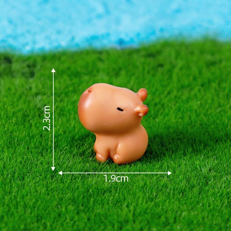 Modèle d'animaux de simulation Capybara, mini figurines d'action Kapibare, figurine, décoration de la maison, cadeau pour enfants, chaud