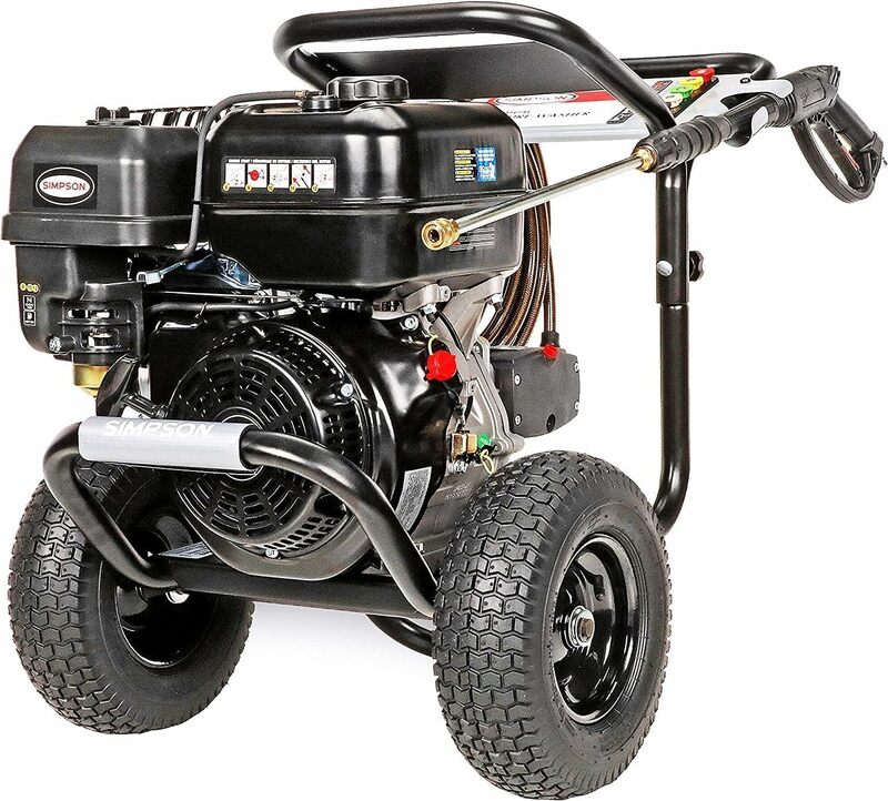 SIMPSON Cleaning PS60843 PowerShot 4400 PSI Gas Pressure Washer, 4.0 GPM, CRX 420cc Engine, Includes Spray Gun