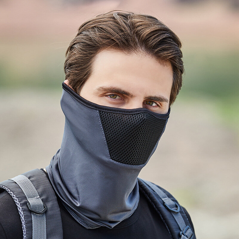 Outdoor męskie piesze wycieczki kolarstwo maska szalik oddychający ochraniacz na szyję Sport motocykl lato słońce Ultra ochrona UV osłona twarzy