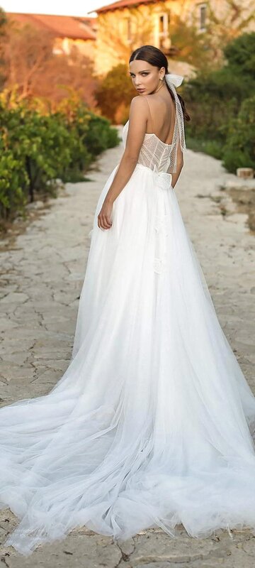 Side Slit Zipper Back Wedding Gown, Uma Linha, Fenda Lateral, Querida Marfim Vintage, Custom Made