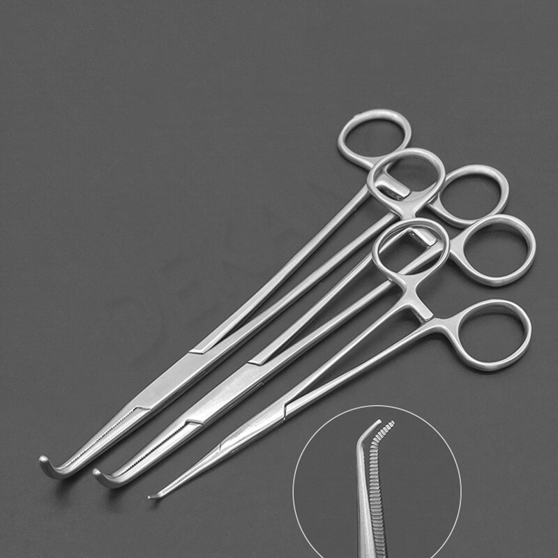 Pinze per legature di separazione pinze emostatiche ad angolo retto pinze vascolari pinze a gomito Fine che tengono pinze per tessuti chirurgici I