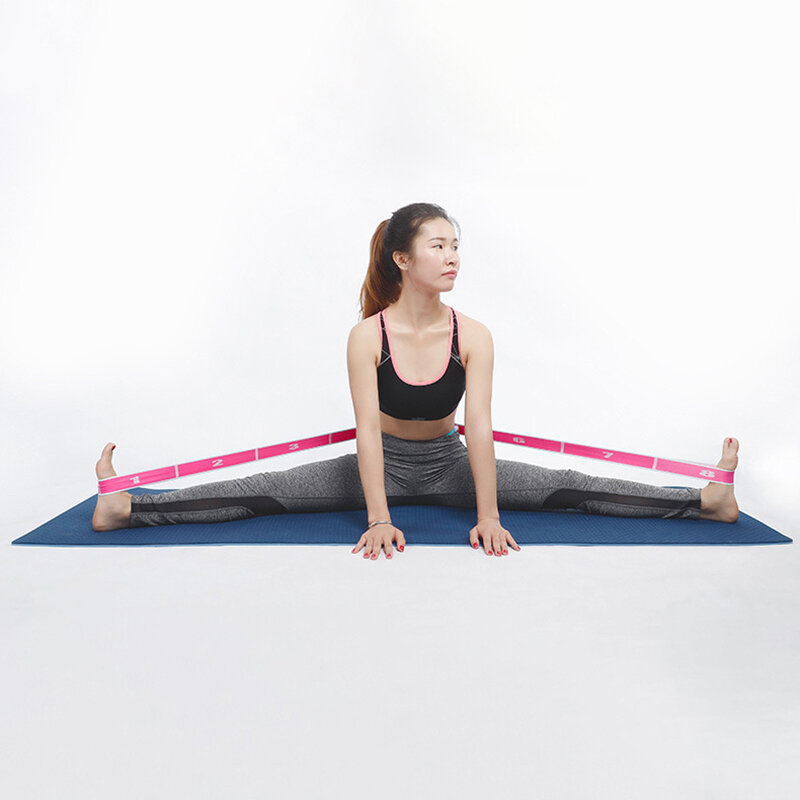 Pita elastis Yoga, pita Fitness, pita resistensi, pita elastis tari sembilan bingkai, pita peregangan Digital