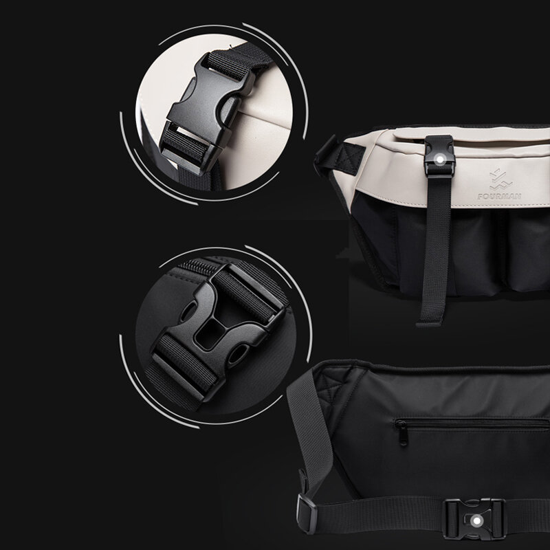 Bolsa de ombro masculina com estilinete transversal, iPad Zip, impermeável, estilista, bolsa de peito esportiva diária para ciclismo, alta qualidade, tendência