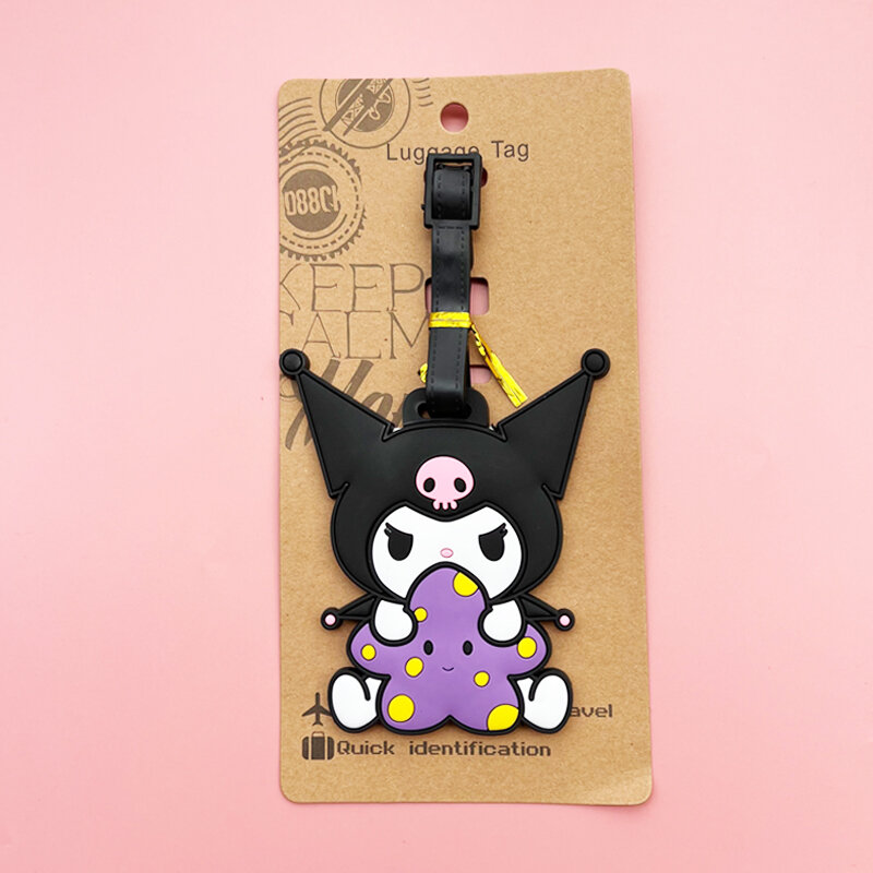 Hello Kitty Label bagasi lucu My Melody Tag bagasi koper kartun ID tempat barang bawaan portabel