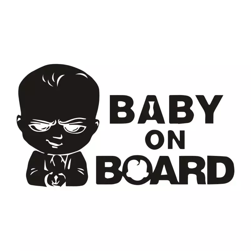 Naklejki na samochód Baby On Board Boss motocykle naklejki 3D dekoracja kup 2 z wyjątkiem pół niestandardowej stickerki 19,7 cm * 11.2cm