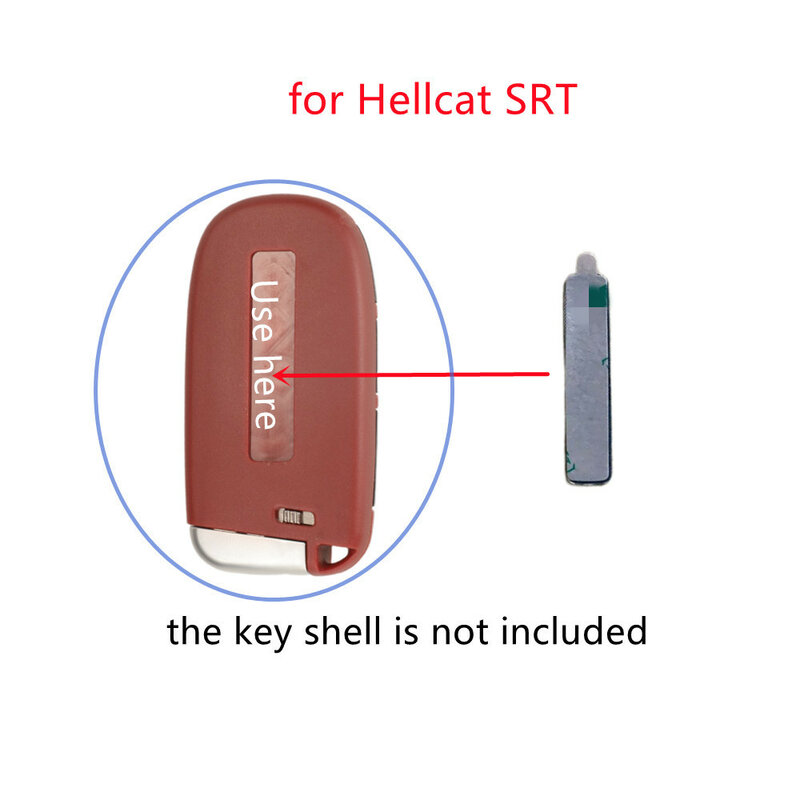 2 pz/lotto adesivo fai da te per distintivi per auto Hellcat SRT 39.2*8.6MM accessori per auto per LOGO chiave