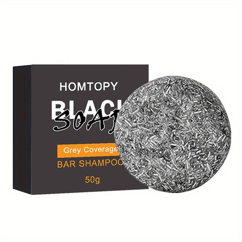50g Hair Shampoo Soap Bamboo Charcoal Oil Control Shampoo Shampoo Dye Canas Soap Soap Dye Hair Hair Gray Shampoo To J6I3