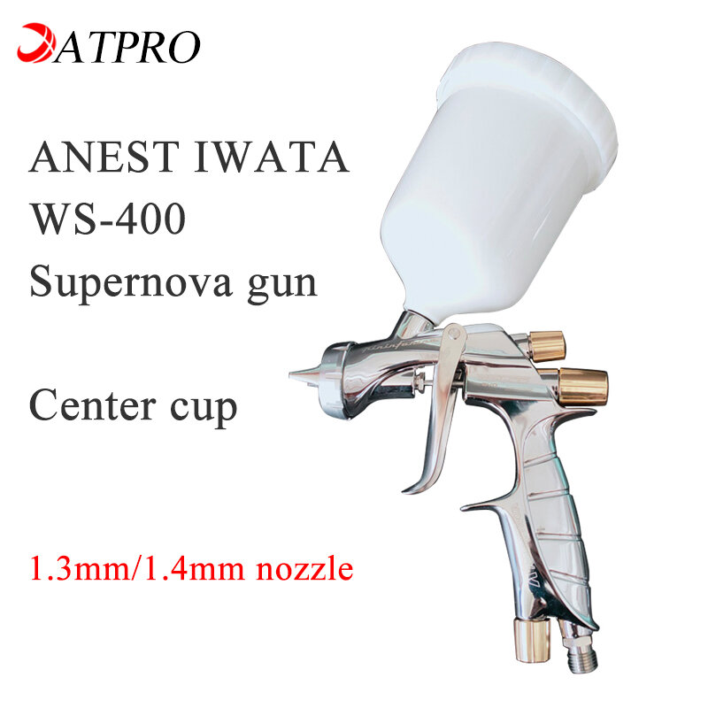 Пистолет-распылитель ANEST IWATA WS-400 Supernova 1,3 мм/1,4 мм, сопло с центральным корпусом, автомобильный пистолет-распылитель краски, пистолет-распылитель краски с высокой степенью распыления