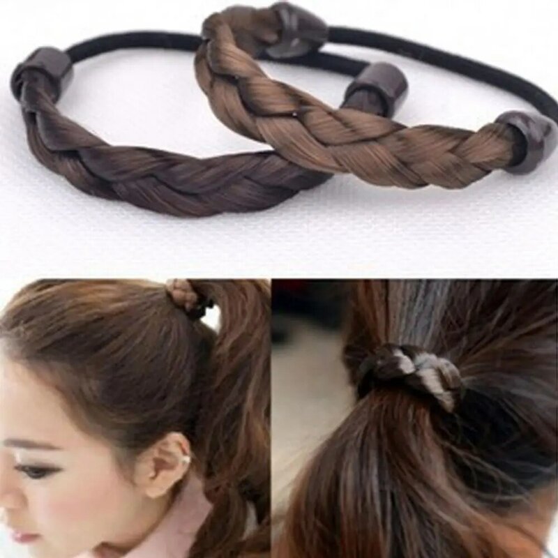 Fashion Personality Ponytail Synthetic Wig Hair Band Scrunchie Braid Hair Rope Wig Hair Rope Headwear Hair Accessories