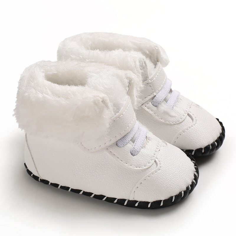 클래식 아기 신발, 남아/여아 아기 귀여운 캐주얼 플랫 스니커즈, 1 세대 아기 발목 부츠, 코튼 미끄럼 방지 따뜻한 워킹 슈즈