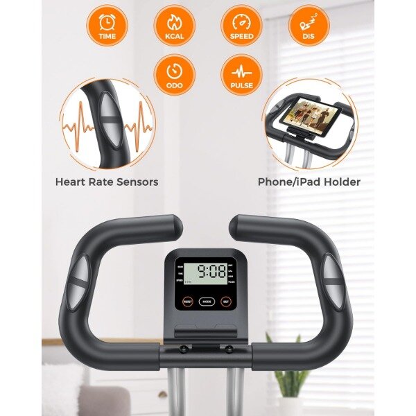 YOSUDA-Vélo d'exercice pliable pour personnes âgées, X-Bike magnétique, 16 niveaux 02/10/2018, capacité de 330lb, 270lb