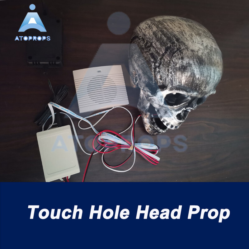 Rekwizyty do pokoju zagadek Touch Hole Head Prop użyj rąk, aby dotknąć głowicy otworu przez kilka sekund, aby otworzyć ATOPROPS komory drzwi