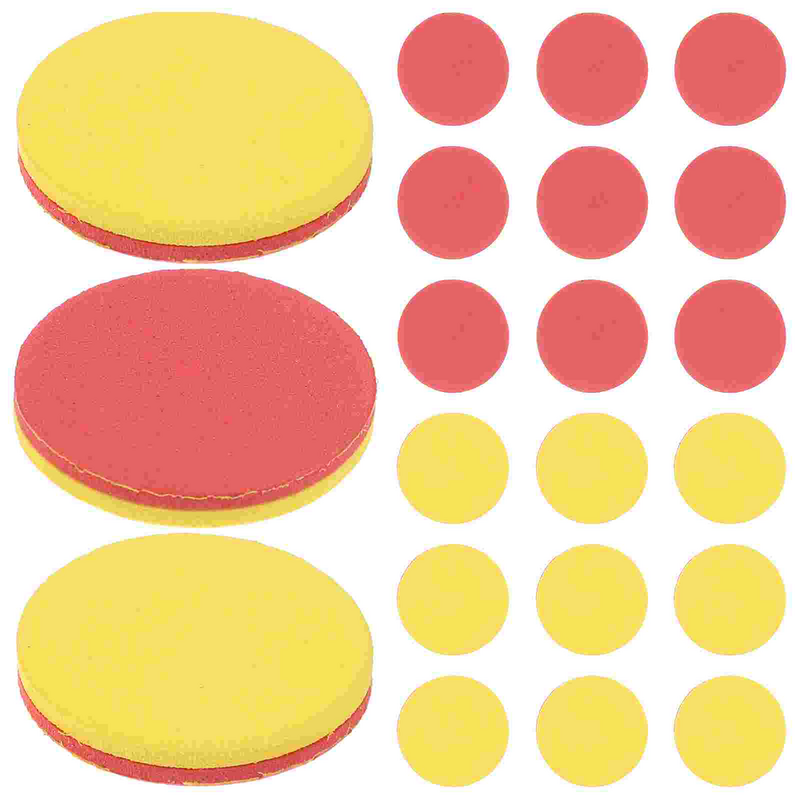 100 buah Chip cakram Hitung anak usia dini token Game berwarna pra-sekolah untuk anak-anak dua warna