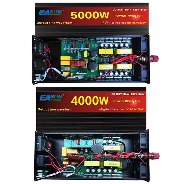 5000 Watt 12v 24V 120v DC To AC 220V 230vac 5000w Pure Sine Wave Car Solar Inverter Power Invertor