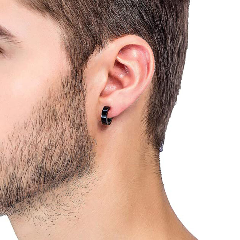 1 paio/8 paia Set di Clip per l'orecchio magnetico uomini e donne anello in acciaio inossidabile croce Non perforata orecchini calibro falso ipoallergenico