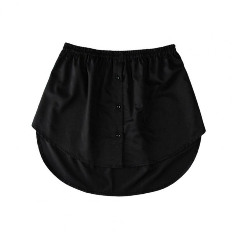 Новинка 2023, модная женская имитация рубашки, блузка с подолом, хлопковая съемная нижняя юбка, рубашка, эластичная Асимметричная юбка