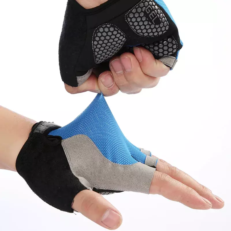 Antypoślizgowe, oddychające rękawiczki rowerowe z półpalcami dla mężczyzn i kobiet Rękawiczki rowerowe z półpalcem Rękawiczki rowerowe перчатки