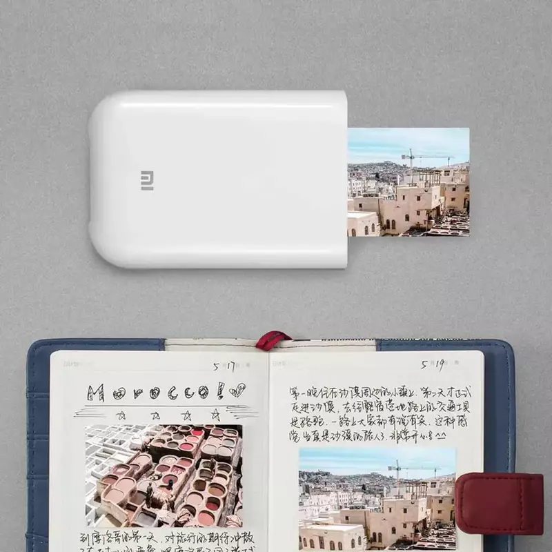 Xiaomi ZINK Printer saku, Printer kertas asli dengan perekat cetak foto 50/100 lembar untuk Xiaomi 3 inci, Printer foto saku Mini