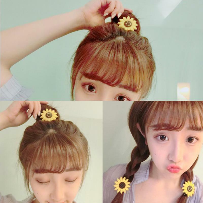 Sunflower hair ring hair ornaments cute ornaments hair rope headdress head rope