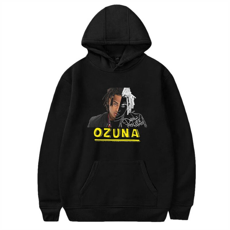 Hoodie Ozuna unissexo para homens e mulheres, moletom de manga comprida, streetwear com capuz, moda casual, inverno