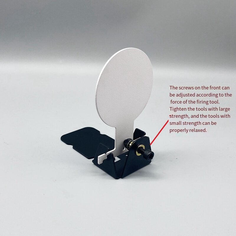 Small Miniature Inverted Target Metal Shooting Practice Targets Manual Reset Practice Targets Easy To Use White&Black