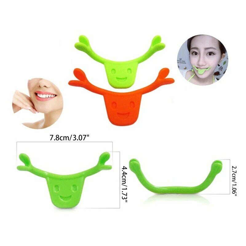 Smile Trainer Silicone Brace Face Line Muscles Stretching Lifting Training Mouth Maker Facial Mouth-shape Exercise Easyskin care