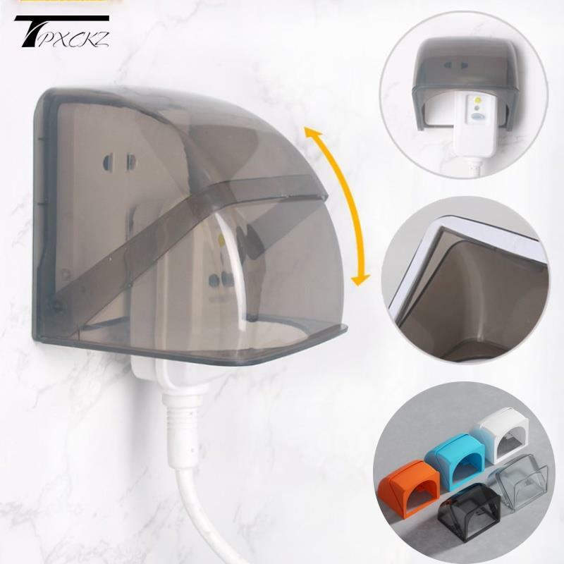 86 Type Outdoor Socket Protective Cover Bathroom Electric Plug Waterproof Cover Power Outlet Rainproof Box Electrical Supplies