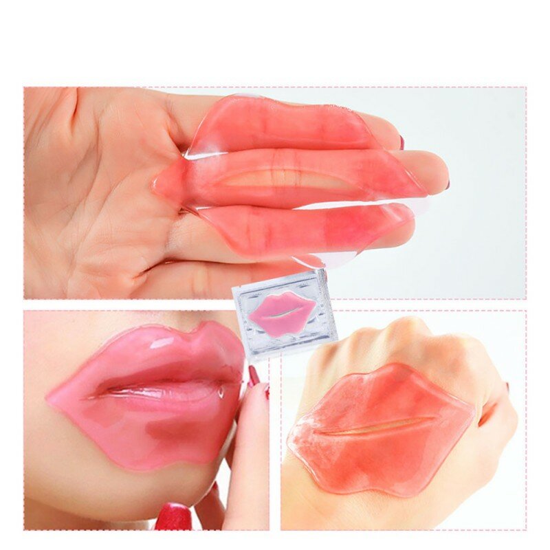 50pcs maschera per labbra al collagene idratante rassodante nutriente bellezza cura delle labbra Labial Moisturizer Lip patch cuscinetti in Gel cura della pelle