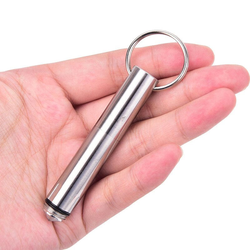 Mini caneta tática edc de bolso, chaveiro de aço inoxidável para sobrevivência ao ar livre, ferramenta quebra vidro da janela quebrada