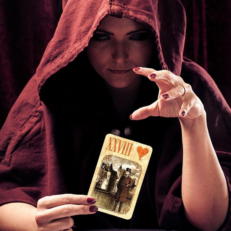 Kartu Oracle Lothrop Lenormand baru kartu pesta hiburan Tarot Fate Fortuna kartu bermain permainan papan