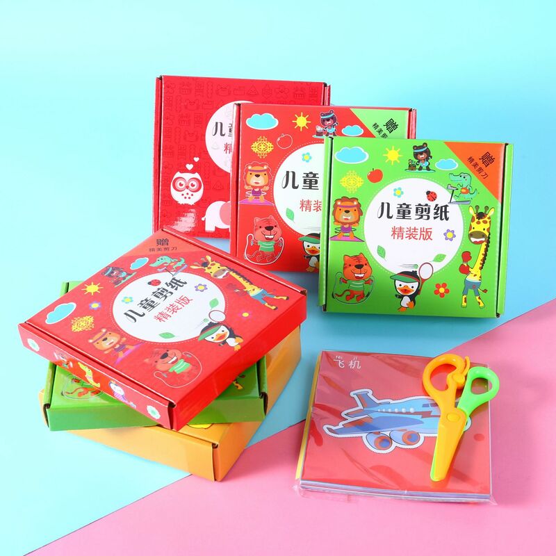 Новая детская мультяшная цветная бумага «сделай сам» для вырезания складная детская бумага для рукоделия Обучающие Развивающие игрушки