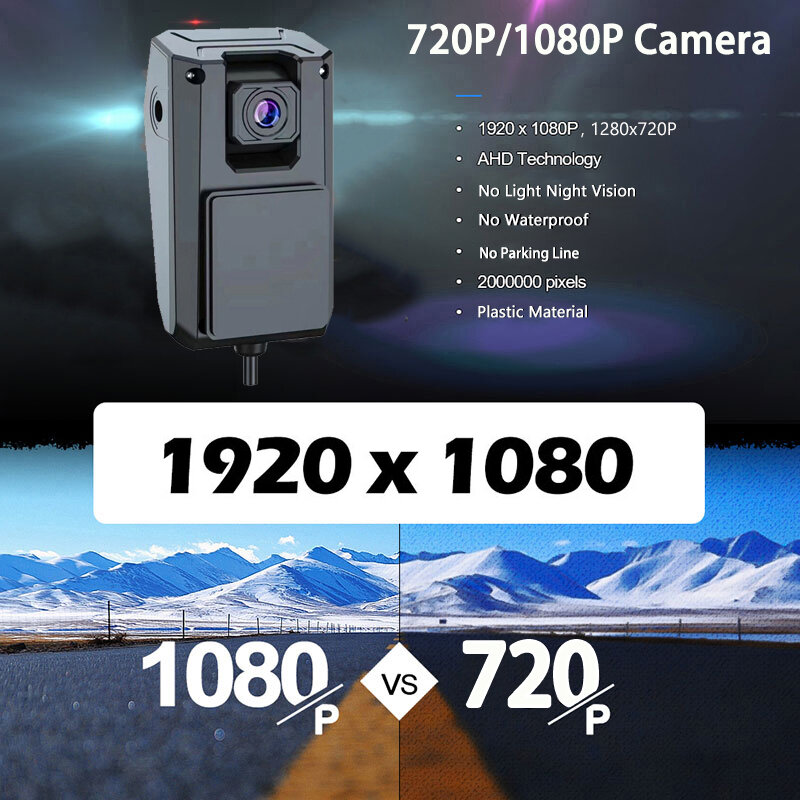 1080P передний вид выделенная автомобильная AHD камера 12 В для автомобиля/автобуса/грузовика/RV наблюдения ночного видения установка лобового стекла