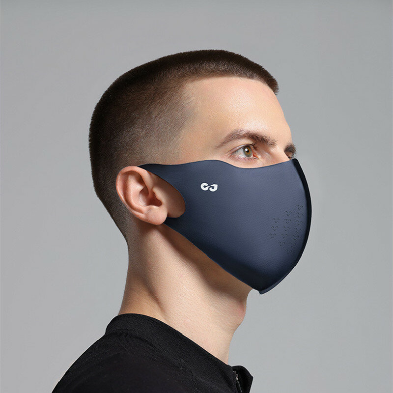 Máscara de seda de hielo ajustable, Anti-UV protector facial, protector solar, bufandas faciales, protección UV, máscara Gini para correr