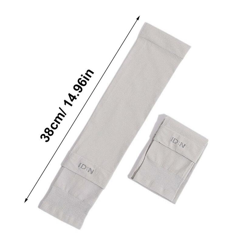 Ice Silk Ice Sleeve Sun-proof UV Protection Thin Loose Gloves Long Fingerless Cool Arm Warmer Solid Color Arm Protection