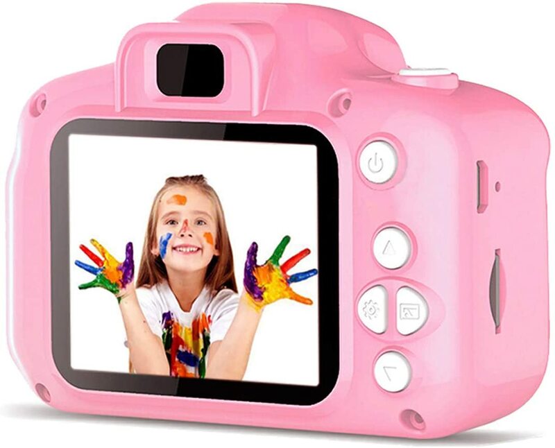 كاميرا الأطفال مقاوم للماء 1080P HD شاشة كاميرا فيديو لعبة 8 مليون بكسل الاطفال الكرتون لطيف كاميرا في الهواء الطلق لعبة التصوير