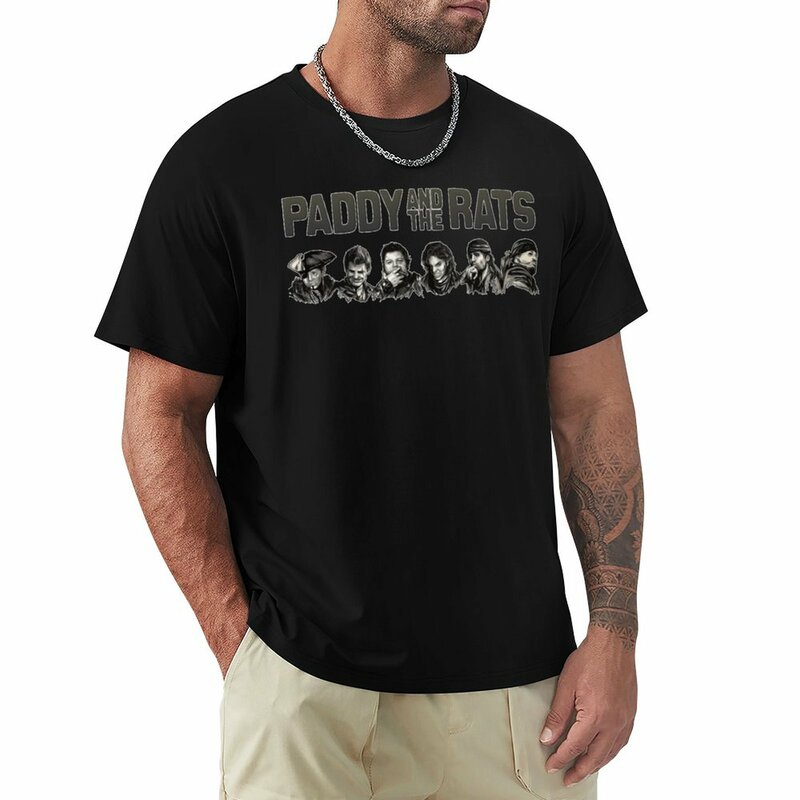 Camiseta de Paddy and the Rats para hombres, ropa de verano para niños, blancos, sudor, negro